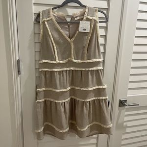 Linen Shift Dress Marie Oliver size 6